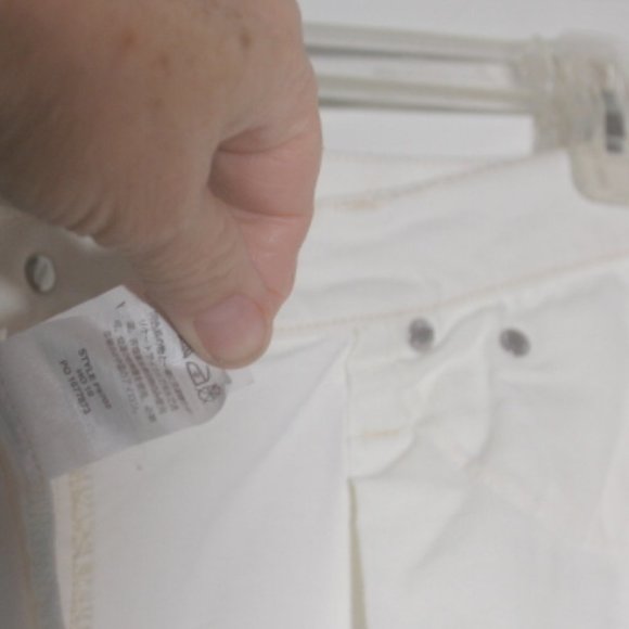 J Crew High rise exposed button fly white jeans sz 30 - Picture 12 of 15